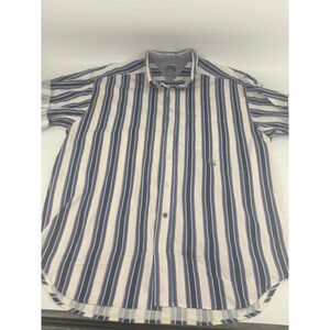McIntosh & Seymour World Soccer Gear Rugby‎ Men's Striped Button Shirt Size M